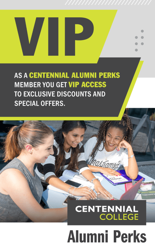 Register your Centennial Alumni Perks Account